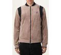 FILA Adriano Regular Velour Track Jacket Taupe Gray-black Taille: M | Vestes légères Outlet | Homme | Le Noir
