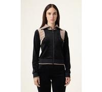 FILA Adriano Slim Velour Track Jacket Black-taupe Gray Taille: L | Vestes Outlet | Femme | Gris