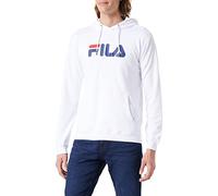 FILA Barumini Sweat à Capuche Unisexe Blanc Clair Taille M, Blanc éclatant., M