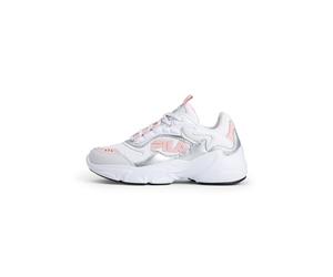 FILA Baskets Collene Logo Kids pour Fille, Blanc/Argent, 33 EU
