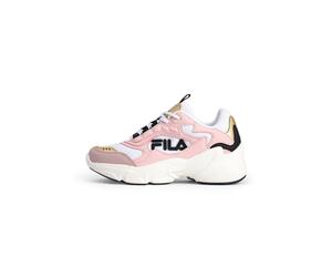 FILA Baskets Collene Logo Kids pour Fille, Blanc poudré Rose, 30 EU
