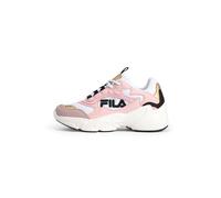 FILA Baskets Collene Logo Kids pour Fille, Blanc poudré Rose, 32 EU