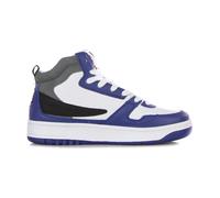 Fila - Baskets Mid Blanches avec Logo Brodé - Homme - Chaussures - Bleu - Taille: 42 EU