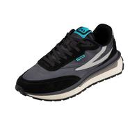 Fila Baskets Pour Hommes - Reggio Low, Chaussure De Course, Chaussure De Sport, Coupe Basse, Cuir Véritable/Textile Noir Eur 41