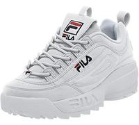 Fila Baskets Strada Disruptor pour homme, Blanc (Blanc/Peacoat/Vinred), 42.5 EU