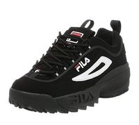 Fila Baskets Strada Disruptor pour homme, Noir (Noir/blanc/rouge vin.), 41.5 EU