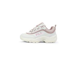 FILA Baskets Strada Logo pour Fille, White Mauve Chalk Marshmallow, 38 EU
