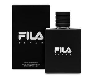 FILA BLACK for Men - Invigorating Spicy And Floral Fragrance For Him - Extra Strength, Long Lasting Scent Payoff For All-Day Wear - Trendy, Rectangular, Streamlined, Portable Bottle Design - 100 ml