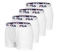 Fila Boxer Fi/1Bcx4/Fu5016 Boxeur ajusté, Wh, S (Lot de 4) Homme
