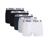 FILA Boxers bleu foncé / gris clair / noir / blanc, Taille XL