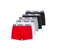 FILA Boxers gris chiné / rouge / noir / blanc, Taille L