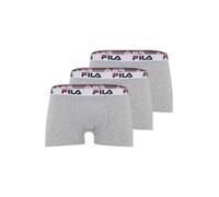 FILA Boxers gris clair / gris chiné / rouge sang / noir, Taille XL