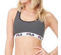 Fila Brassière Coton Femme, Rayure Noir, XS