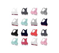 FILA Pack Surprise Brassière Femme Coton, Modèle Aléatoirement Choisi (Lot de 2), Gris, Bleu, Noir, Rouge, Taille XS