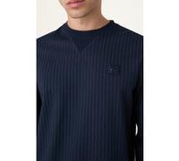 FILA Brera Regular Pinstriped Crewneck Sweatshirt Black Taille: XS | Pulls Outlet | Homme | Le Noir