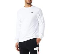 FILA BRUSTEM Crew Sweatshirt, Bright White, M, Blanc éclatant., M