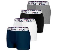 Fila Calecon Boxer Homme Coton Uni (Lot de 4), Taille S