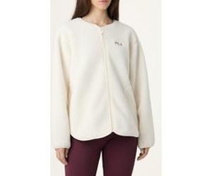 FILA Cassiano Relaxed Teddy Fleece Jacket Egret Taille: L | Vestes Outlet | Femme