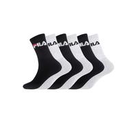 Fila Chaussette Homme Coton - Lot de 6 - Chaussettes Sport Homme, Ajustement Parfait & Respirantes, Taille 43/46 - Noir/Gris