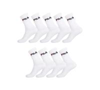 Fila Chaussettes pour homme - Lot de 9 - Hautes, maille aérée & tissage avec coussinés - Blanc 43/46