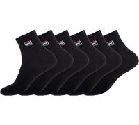 Fila Chaussettes de sport pour homme (pack de 6), Noir (Noir N1 - Nr), 35-38 Corto