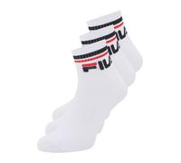 FILA Chaussettes de sport rouge / noir / blanc, Taille 35-38