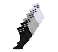 FILA Chaussettes gris chiné / rouge / noir / blanc, Taille 35-38