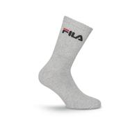 Fila Chaussettes F9505 – 6 paires tennis unisexe, logo, Gris 39-42