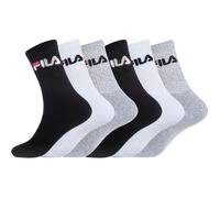Fila Chaussettes Homme, Chaussette Haute Homme (Lot de 6) - Noir 35/38