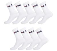 Fila Chaussettes pour homme - Lot de 9 - Hautes, maille aérée & tissage avec coussinés - Blanc 43/46
