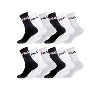 Fila Chaussettes Sportswear Homme Agréable, Socquettes Homme, N'irrite Pas, Durable (Lot de 12), Multicolore, 39/42