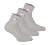 FILA Chaussettes Trimestre Unisexe, 3 Paires, Chaussettes Courtes Sport Logo