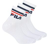 FILA Chaussettes unies, 3 paires Quarter - chaussettes courtes, sport, logo à la taille, uni blanc 35-38