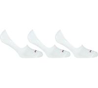 FILA Chaussettes unies Invisible GHOST, 3 paires - Chaussettes de baskets, silicone grip, blanc uni 39-42 (6-8 UK)