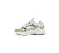 FILA Collene Logo Teens Basket, Blanc et Bleu Antique, 38 EU