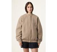 FILA Como Oversized Felted Varsity Jacket Weathered Teak Taille: L | Blousons d'aviateurs Outlet | Femme