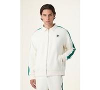 FILA Como Relaxed Taped Track Jacket Egret Taille: M | Vestes Outlet | Homme