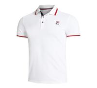 Fila Core Button Piro Polo Hommes-Blanc,Rouge L