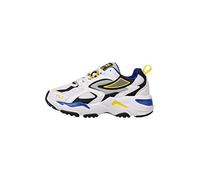 FILA CR-CW02 Ray Tracer Kids, Basket, White-Lapis Blue,