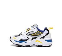 FILA CR-CW02 Ray Tracer Teens Basket, White-Lapis Blue, 37 EU Étroit