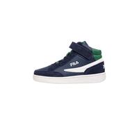 FILA Crew Velcro Mid Kids Basket, Bleu Marine Verdant, 31 EU