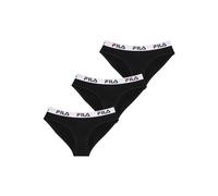 Fila Women FI/2/SCX3 Slips, Noir, XL (Lot de 3) Femme