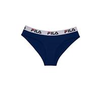 Fila Culotte Femme Coton, Sous Vetements Feminins, Durable, Maille Aérée, Bleu, XL
