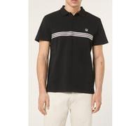 FILA Diecimo Regular Heritage Tape Polo Shirt Black Taille: S | T-Shirts Outlet | Homme | Le Noir