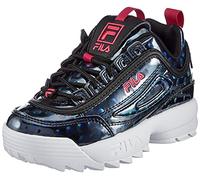 FILA Disruptor F kids Sneaker Mixte enfant, noir (Black/Polkadot), 39 EU