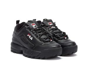 FILA Disruptor II Premium Baskets Noires en Cuir - EUR 42.5