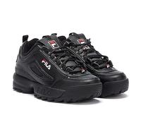 Fila Disruptor II Premium Black/White Red Trainers - EU 45