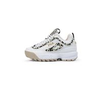 FILA Disruptor P Teens Sneaker, White-Oxford Tan, 38 EU, White Oxford Tan, 38 EU
