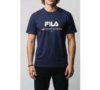FILA Doccia Relaxed Logo Graphic T-shirt Black Iris Taille: L | T-Shirts Outlet | Homme | Le Noir