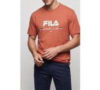 FILA Doccia Relaxed Logo Graphic T-shirt Etruscan Red Taille: M | T-Shirts Outlet | Homme | Rouge